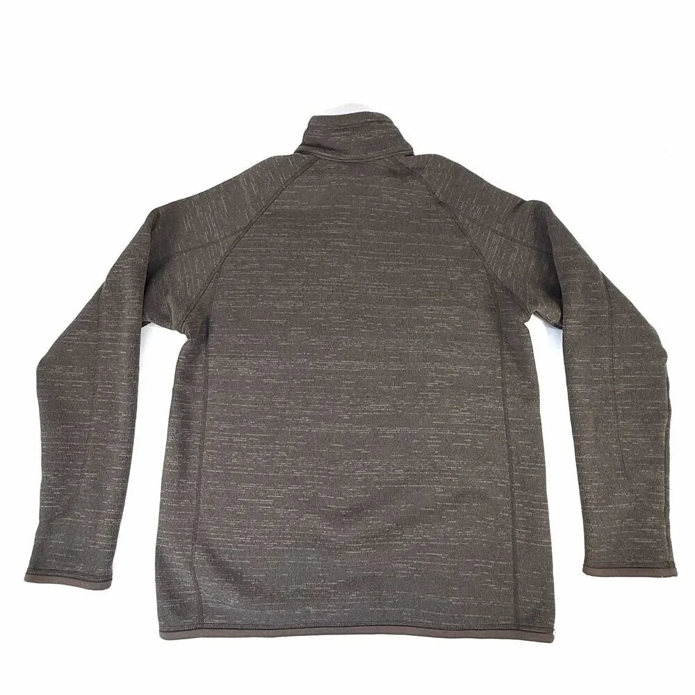 Patagonia Men's Brown Fleece Jacket Better Sweater 1/4 Zip, Size Medium